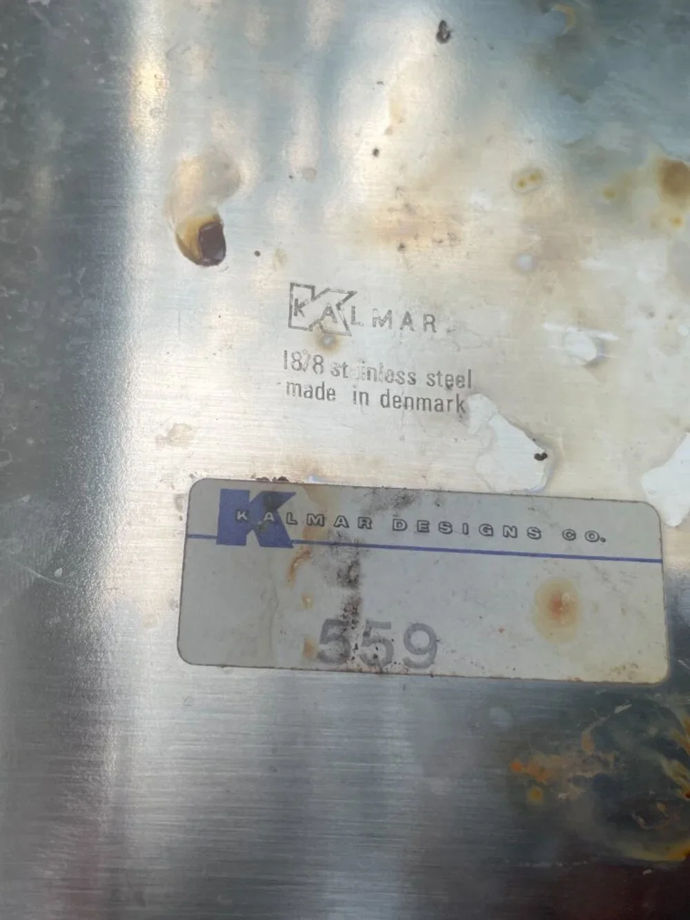 Vintage Danish Stainless Steel Platter